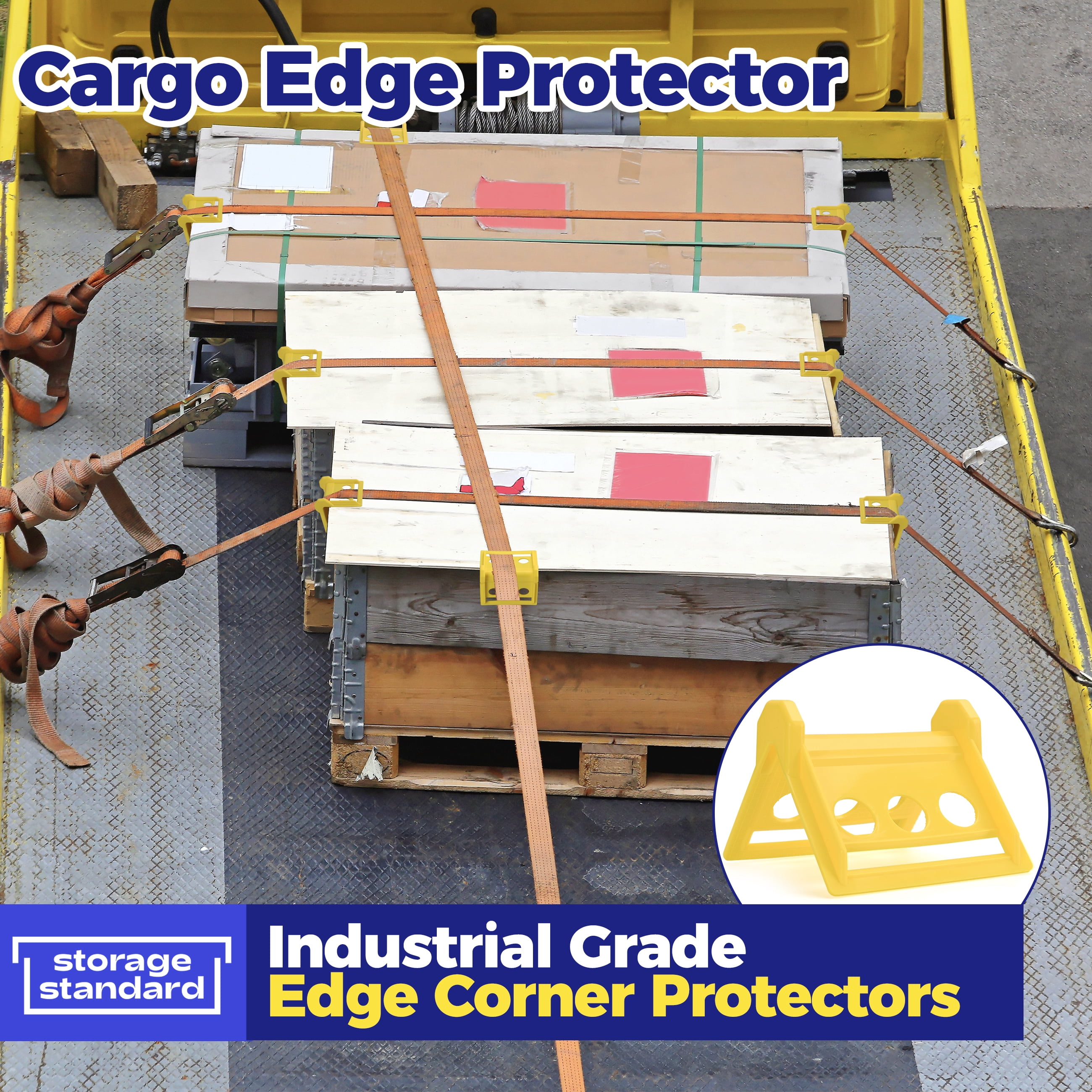 Storage Standard Edge Corner Protectors Industrial Shipping Strap Flatbed Guards with Carrying Case 24 Pack