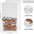 thumbnail image 2 of SKYSONIC 2 Pack Trick Or Treat Leopard Halloween Hand Towels, Ultra Soft and Absorbent, Decorative Fingertip Towel for Home, Bathroom, Kitchen, 28.3"x14.4", 2 of 5