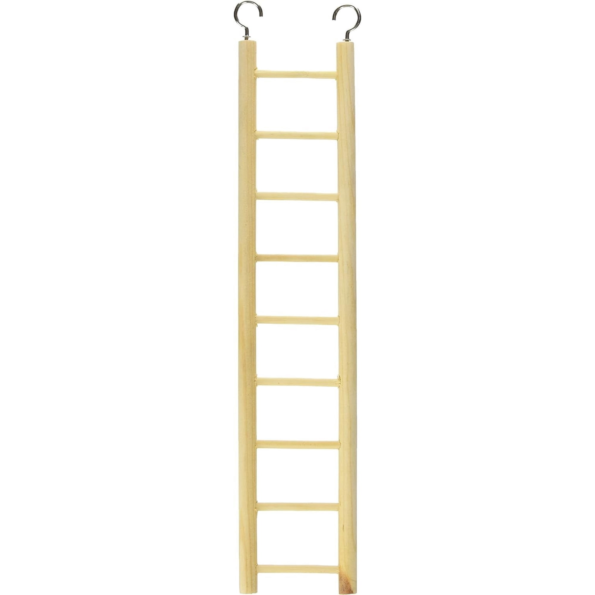 Prevue Pet Products BPV385 Birdie Basics 9-Step Wood Ladder for Bird, 14-1/2-Inch