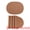 Brown, variant on Unique Bargains 4pcs Faux Leather Placemats Pink 17.5"x12.8"