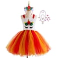 thumbnail image 1 of Vestidos de tutú de unicornio para niñas, disfraz de unicornios con diadema, fiesta de cumpleaños, vestido de tul de princesa, trajes de Cosplay de Halloween para niños, 4-5T Gao Jinjia LED, 1 of 2