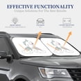 thumbnail image 4 of Bingfone Unicorn And Wine Print 2-Piece Sun Shade Front Windshield - Foldable Car Front Window Sunshades For Most Sedans Suv Truck - Medium, 4 of 7