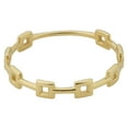 thumbnail image 2 of Bague Carrée en Or Jaune 14k, Taille 8, 2 of 2