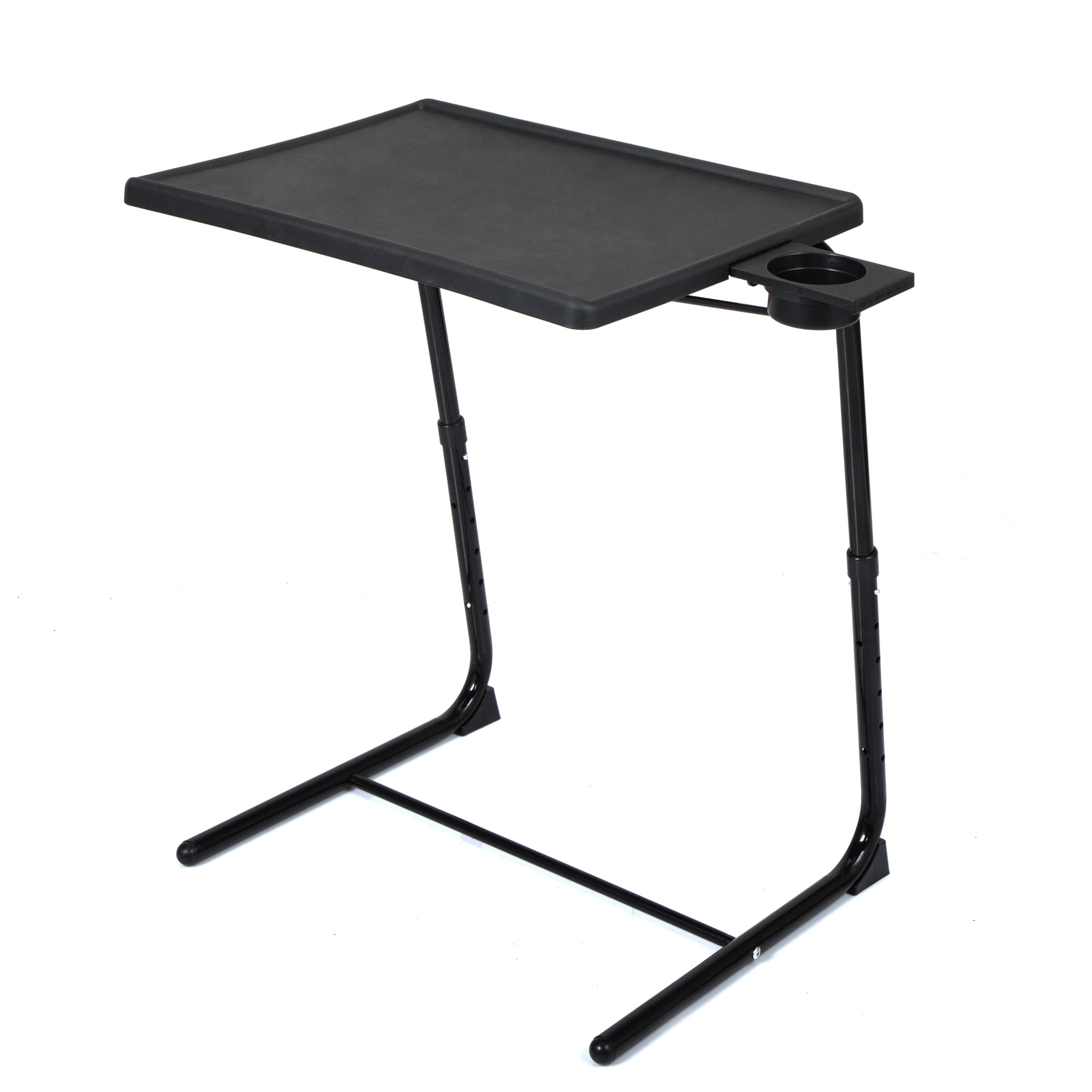 Jaxpety Adjustable TV Tray Table with Cup Holder Portable Foldable ...