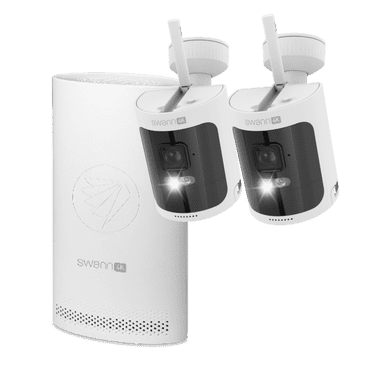 Swann AllSecure4K Wireless Security Kit with 2 x Wire-Free Cameras & NVR Tower