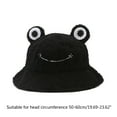 thumbnail image 3 of Ysmooiuy Winter Bucket Hat Polyester Plush Fisherman Caps for Women Men Keep Warm Cartoon for Frog Trendy Accessories, 3 of 9