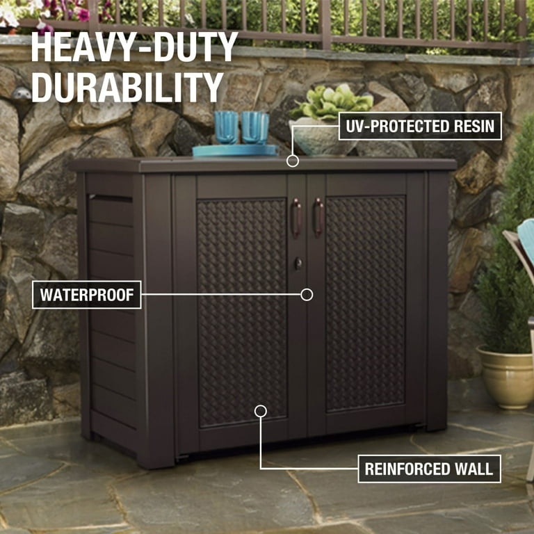 Rubbermaid Extra Large Outdoor Weather Resistant Deck Garden