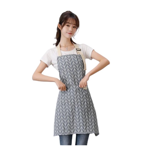 Delantal ajustable con bolsillos tipo tabardo, delantal de cocina unisex fácil de limpiar, para mujeres, hombres, adultos, para lavar platos en el hogar, cocina, restaurante, limpieza del hogar