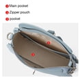 thumbnail image 7 of Genuine Cowhide Women Saddle Bag, Adjustable Crossbody Shoulder Bag, Pebbled Leather, 7 of 7