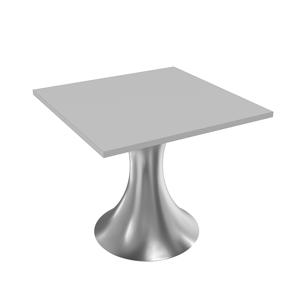34" Small Square Table Wide Pedestal Base Conference Room Breakroom