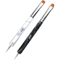 OFFIGAM Back to School Nail Drawing Pen Nail Brush Dual-Ended Design 2Pcs