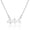 Silver 4, variant on HOARBOEG Number Pendant Necklace Stainless Steel Choker 000 1111 111 222 333 444 555 666 777 888 999 Numerology Jewelry Gift for Women