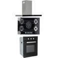 thumbnail image 1 of Temax + Ceres + Motrix ODIPO Campana pared con parrilla de empotre cristal y horno cristal, 1 of 1