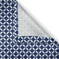 thumbnail image 5 of Ambesonne Navy Grommet Curtain, Old Rounds Oval, 50" x 120", Royal Blue White, 5 of 6
