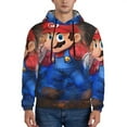 thumbnail image 5 of Sigee Mario Av for Men's Pullover Hoodie Sweatshirts Adult Casual Long Sleeve Sweatshirts ,Sizes S-4XL,4X-Large, 5 of 6