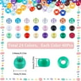 thumbnail image 2 of 960Pcs Pony Beads 6x9mm Pony Beads Bulk Plastic Opaque Pony Beads Colored Transparent Pony Beads Colorful Red Green Purple Pink Hair Beads for Jewelry Making Kits Braid Friendship Bracelets, 2 of 9