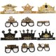 thumbnail image 4 of 12 gafas y sombreros de papel para fiestas de Año Nuevo 2025. Accesorios para gafas y gorros de papel con temática de Año Nuevo., 4 of 6