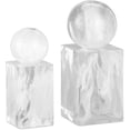 thumbnail image 3 of Currey And Company 1200-0908 Composite Nova White Orb Sculptures - White, 3 of 4