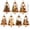 A, variant on Qocolcyl 3.94in Light Up Bell Shaped Christmas Story Ornaments, Clear Plastic Mini Winter Scene Hanging Decorations, Christmas Tree Mantel Window Indoor Outdoor Holiday Home Decor