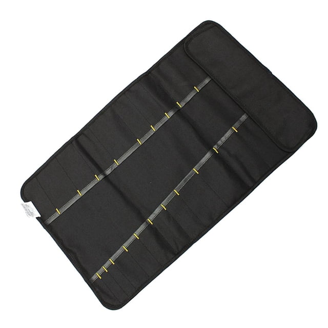 Bolsa De Almacenamiento De Herramientas Oxford Roll Up Organizador De Lve De 22 Bolsillos Bolsa De Soporte Organizada Negro Macarena Herramientas Bolsas de almacenamiento