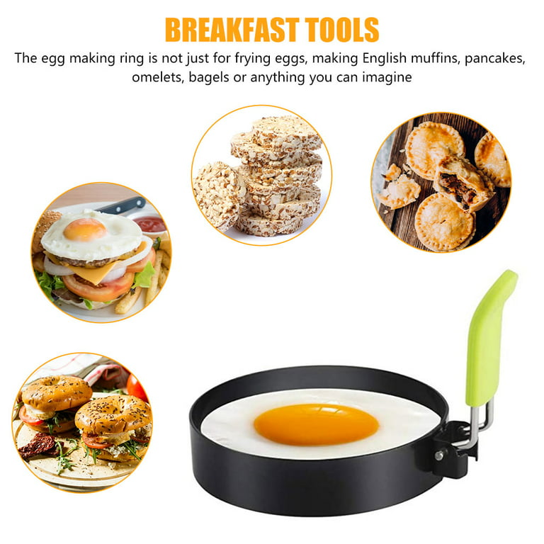 Egg Poacher, BEMINH Egg Ring Stainless Steel,Perfect Poached Egg Maker,  Round Egg Cooker Rings For Breakfast Cooking Tool - Non Stick Mold Shaper
