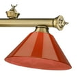 thumbnail image 6 of Z-Lite Cordon 3 Light Billiard, Steel Frame, Red Shade Color, 6 of 8