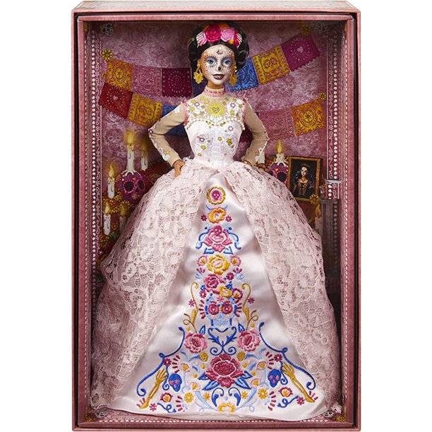 Barbie Dia De Muertos Ken muñeca encaje vestido Anime figura Calavera pintura facial colección limitada modelo Halloween regalo coleccionista xuanjing unisex