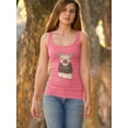 thumbnail image 2 of Cute Dog In Ugly Sweater Art Racerback Tank Women -Image by Shutterstock, Female XX-Large, 2 of 4