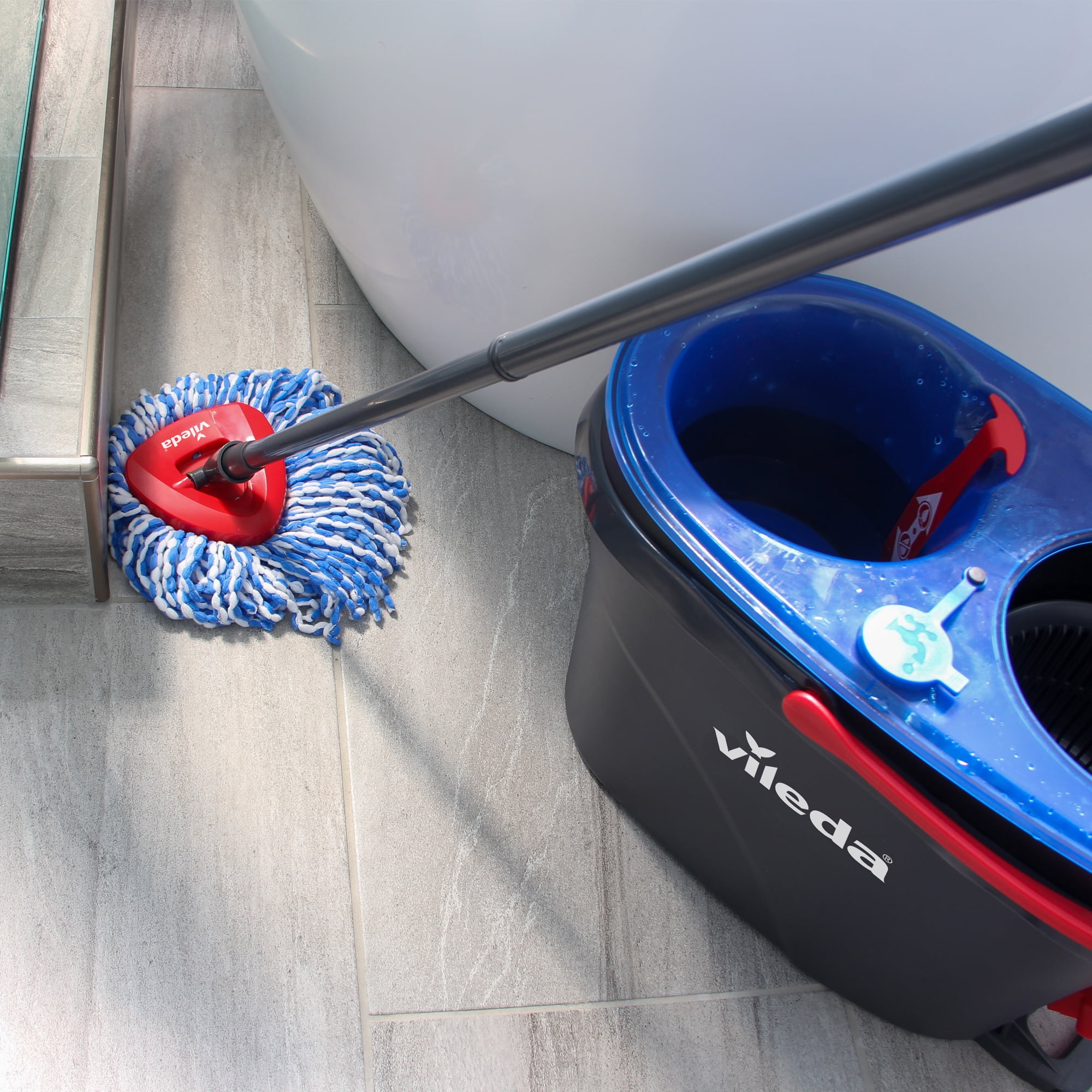 Vileda EasyWring RinseClean Spin Mop Head Replacement, Washable & Reusable, 1 Piece