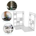 thumbnail image 2 of GOOHOCHY  2 Pcs Decorative Bookends Metal Practical Holders, 2 of 8