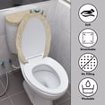 thumbnail image 3 of HELLHERO Toilet Top Cover Easy to Install for Hotel Dust-Proof Bathroom Toilet Cozy Set, 3 of 4