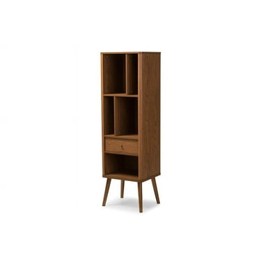 Baxton Studio Ellingham Bookcase in Walnut