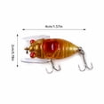 thumbnail image 3 of Bisitoy 2Pcs Realistic Fishing Lures Set with Sharp Hooks for Freshwater Bass Trout, 3 of 4