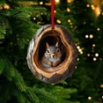 thumbnail image 4 of Naierhg Christmas Animal Ornament Cartoon Forest Animal Hanging Decoration 2D Flat Acrylic Pendant for Christmas Tree Decor, 4 of 7