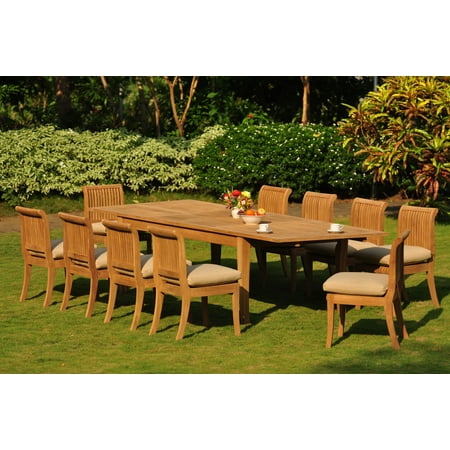 Teak Dining Set 10 Seater 11 Pc Large Atnas 118 Teak Dining Set 10 Seater 11 Pc Large
