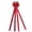 A005- Vermilion, variant on Christmas Tree Topper Bow with Long Tails, Extra Large Red Velvet, 1 Piece, for Indoor Tree, Decoration