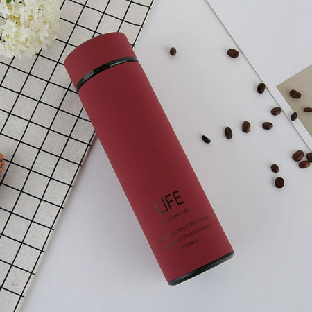 

VeliToy 450ML Insulate Thermal Tea Mug with Strainer Coffee Cup Stainles Steel Bottle Vacuum Thermocup(Red)