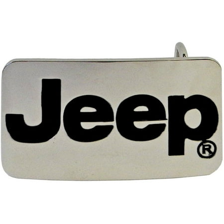 Steel Roller Buckle - JEEP Logo Belt Buckle Chrome Steel Wrangler 4x4 *NEW*