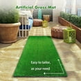 thumbnail image 6 of 40*3Ft Super Long Artificial Grass, Fake Turf Lawn, Door Mat, Indoor Outdoor Landscape, Anti-slip Stairs Mat, for Backyard, Fence, Patio, Balcony, Pet, Business Showcase, Wedding, 6 of 8