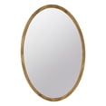 thumbnail image 2 of 24" x 36" Oval Wall Mirror with Wood Frame, Farmhouse Wood Mirror for Bathroom Entryway Console Lean Against Wall, 2 of 6