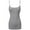 Heather Grey, variant on Women's & Juniors Basic Solid Adjustable Spaghetti Strap Long Camisole Layer Tank Top Size S – 3XL