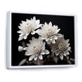 thumbnail image 2 of Designart "Still Life Of White Mums Bouquet" Mums Floater Framed Wall Art Prints, 2 of 5