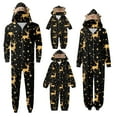 thumbnail image 5 of Mrzhqd Family Christmas Pajamas Matching Sets Mens Long Sleeve Print Jumpsuit Pajamas Fashion Warm Sleepwear,Gold,Size S, 5 of 9