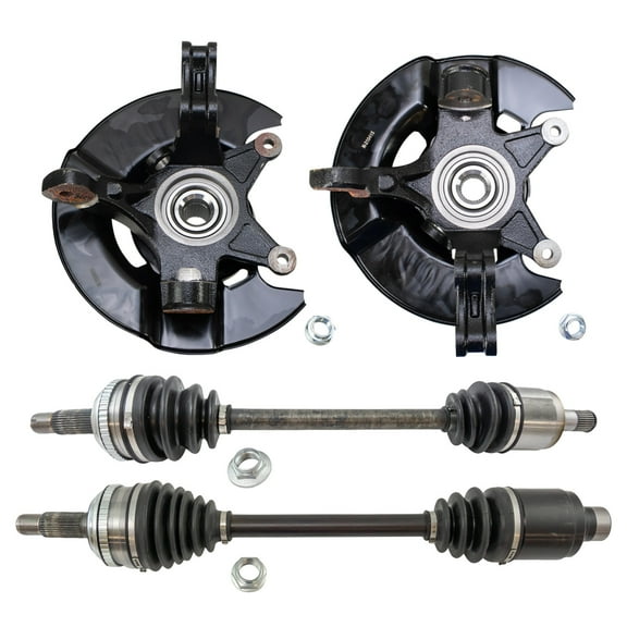 TRQ Front CV Axles & Wheel Hubs & Bearings Fits 2006-2008 Honda Pilot PSA27229