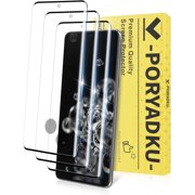 3 Pack for S20 Ultra Screen Protector, 9H Tempered Glass Full Coverage, Case Friendly, HD Clear, Anti-Scratch, Fingerprint Compatible, Bubble-Free for S20 Ultra 5G 6.9”