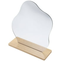 Masteelf Aesthetic Mirror with Stand for Decor Made of Wood and Acrylic Multi Color 1 Set