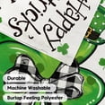 thumbnail image 7 of Happy St Patricks Day House Flag 28x40 Inch Double Sided Outside, Lucky Shamrocks Clovers Holiday Yard Outdoor Flag, 7 of 7