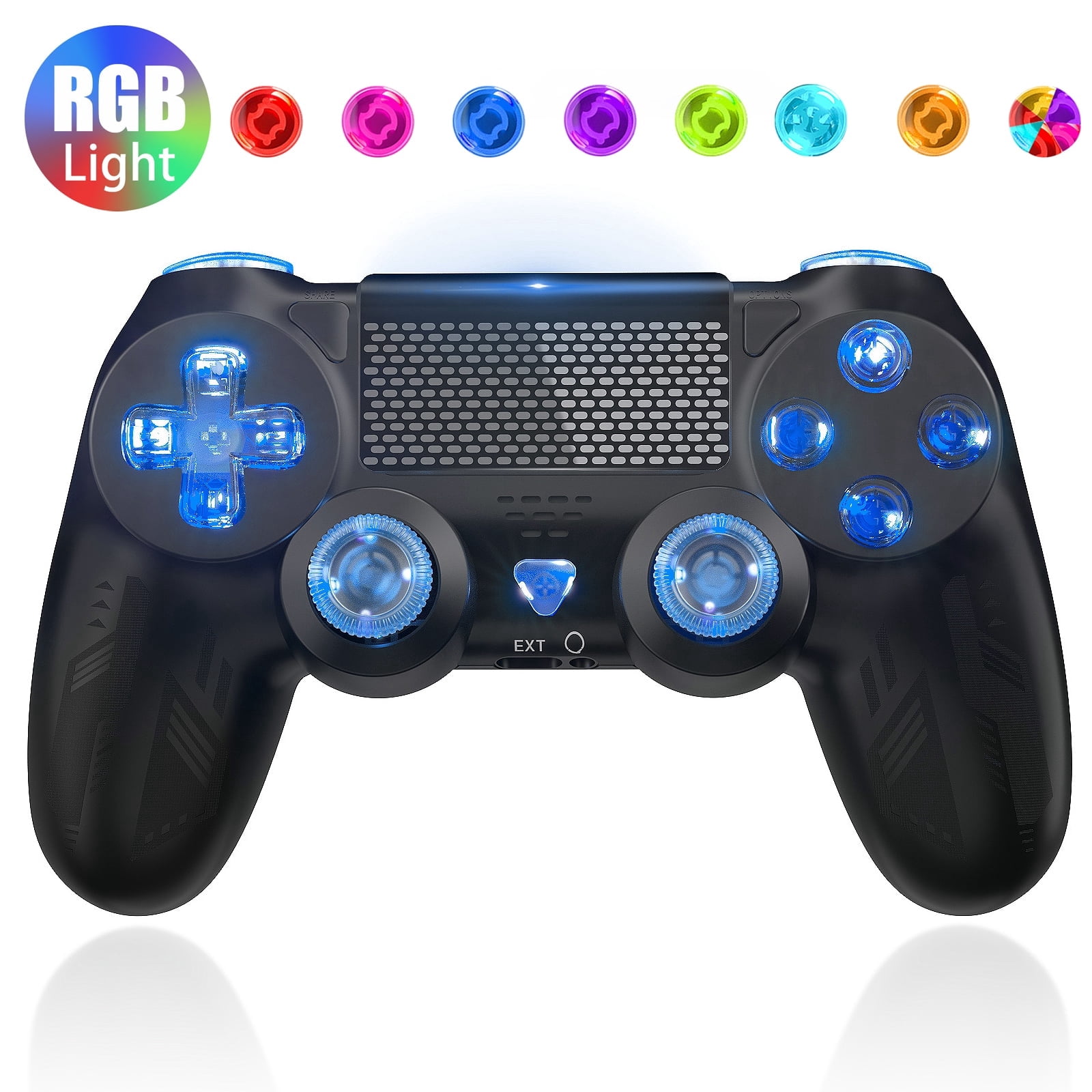 PlayStation, DualShock 4 Wireless Controller, Black, One Size