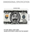 thumbnail image 2 of Morty 100 Dollar Bill Credit Card Sticker, Bank Card Skin Cover,Personalized Stocking Stuffers Gift 4 Pack, 2 of 12