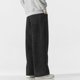 thumbnail image 4 of Pantalones largos para hombre, de ocio, de color liso, con botones, cintura elástica y cordón ajustable, de poliéster., 4 of 7
